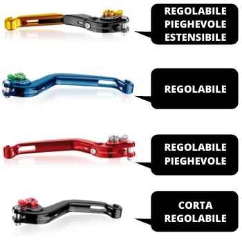 PUIG 14PNR Leva Freno Allungabile Pieghevole - Nero Argento Con Selettore Rosso - Compatibile Con Aprilia, BMW, Benelli, Ducati E Altre - 5