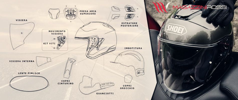 Accessori e ricambi originali Shoei per J-Cruise