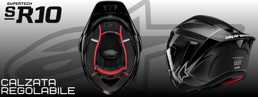 Calzata regolabile per l'Alpinestars Supertech R10