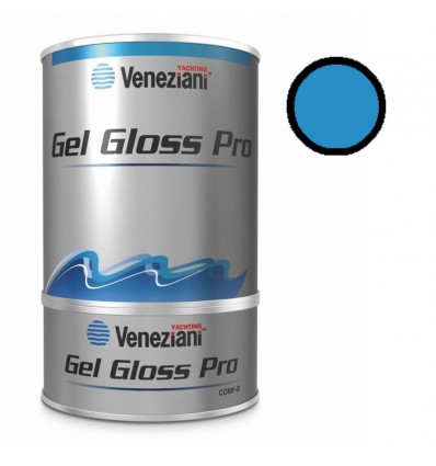 Vernice smalto Veneziani Gel Gloss Pro 0,75lt blu marlin