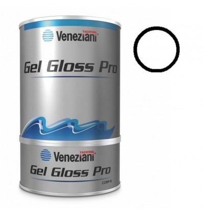 Vernice smalto Veneziani Gel Gloss Pro 0,75 lt bianco matterhorn