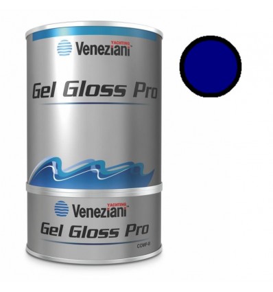 Vernice smalto Veneziani Gel Gloss Pro 0.75 lt. blu fondale