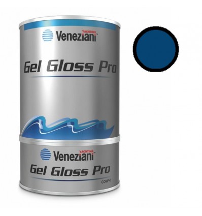 Vernice smalto Veneziani Gel Gloss Pro 0,75 lt blu atlantide