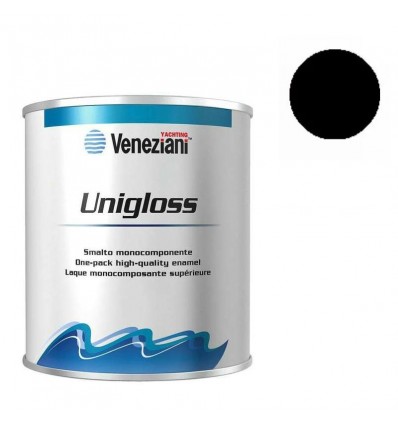 Vernice smalto Veneziani Unigloss 0,75 lt nero gondola