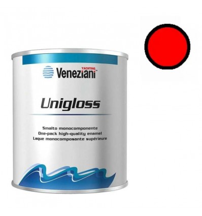 Vernice smalto Veneziani Unigloss 0,75 lt rosso spinnaker
