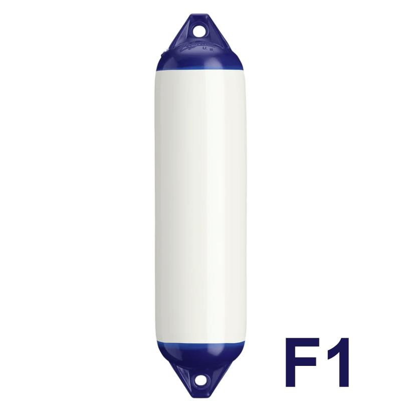 Parabordo in gomma Polyform misura F1 bianco e blu