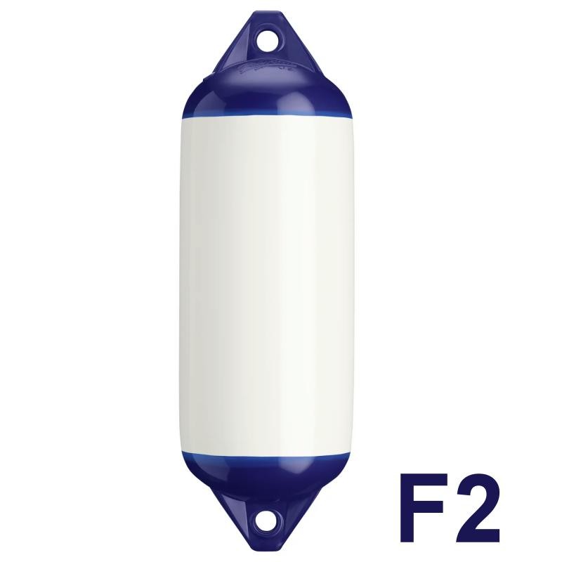 Parabordo in gomma Polyform misura F2 bianco e blu