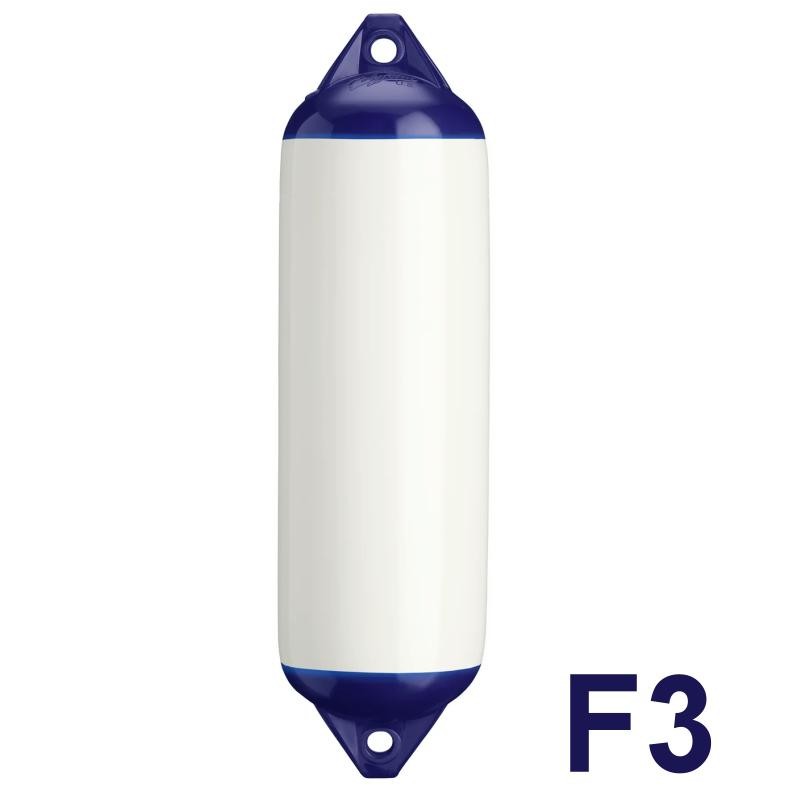 Parabordo in gomma Polyform misura F3 bianco e blu