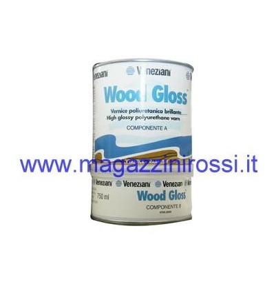 Vernice per legno lucida Veneziani Wood Gloss 0,75 lt