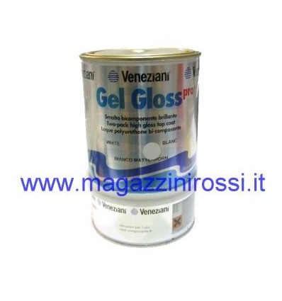 Vernice smalto Veneziani Gel Gloss Pro 0,75lt blu ski