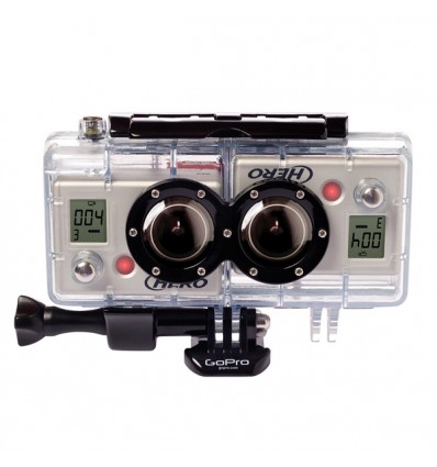 Custodia GoPro 3D Hero Case & Sync Cable per filmati tridimensionali