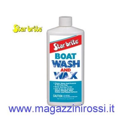 Detergente Star Brite Boat Wash and Wax con cera da 500