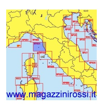 Carta Nautica Sea Way Zona NP004 San Rossore - Marina d