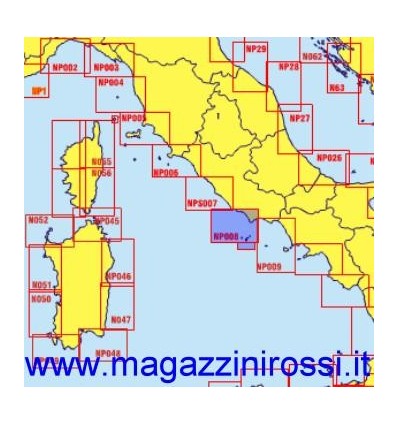 Carta Nautica Sea Way Zona NP008 Anzio - Terracina - Is