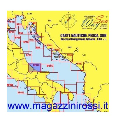 Carta Nautica Sea Way Zona NP026 Pescara - Termoli