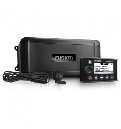 Sistema audio marino Fusion Black Box 300 con comando remoto