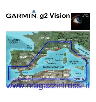 Cartuccia cartografia Garmin G2 Vision Large VEU715L Me