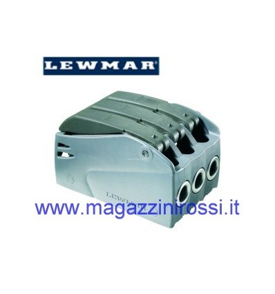 Stopper triplo Lewmar D2 per cime da 10 - 12 mm.