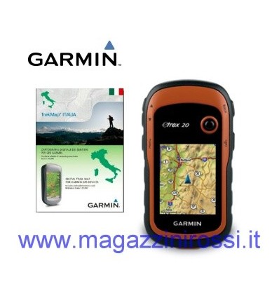 Strumento GPS palmare cartografico Garmin eTrex 20 + TrekMap Italia v3 PRO